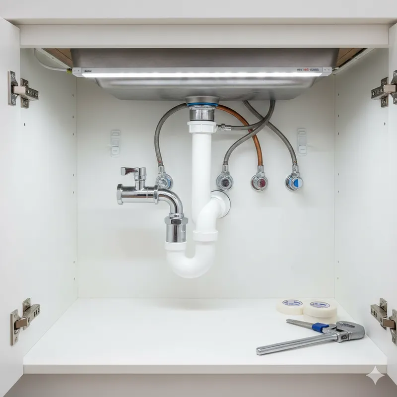 Reparação de canalização de cozinha