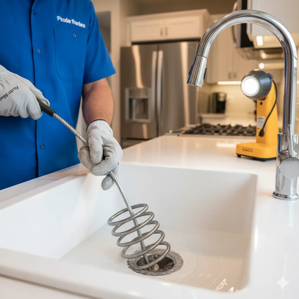 Canalizador profissional a trabalhar em Lisboa